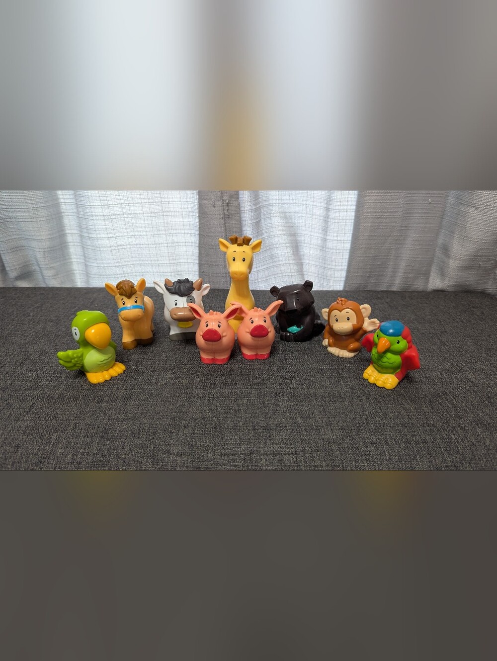 Lot Of Little People Replacement Animals Giraffe, Bear, Parrots And MORE